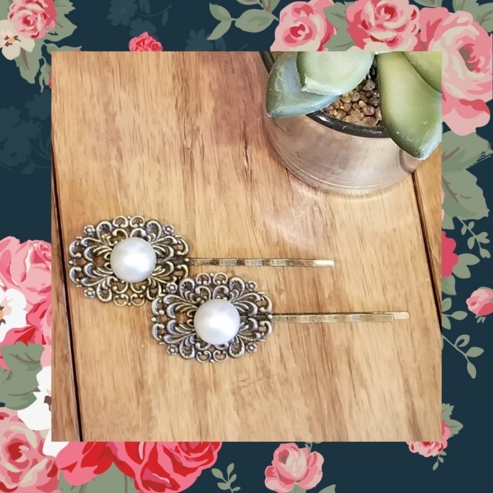 Vintage Style "Pearl" Hair Pins